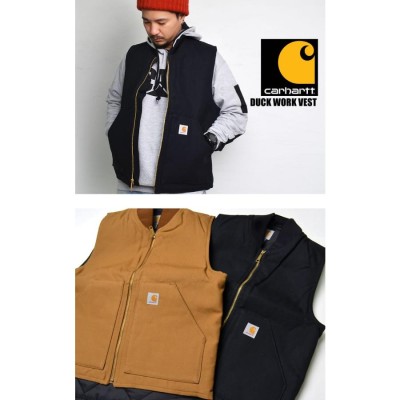 ベスト 中綿 メンズ carhartt ベスト カーハート ベスト ダック ワーク