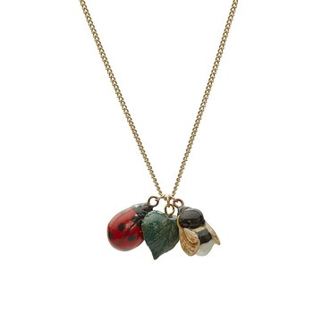 AndMary 手繪瓷項鍊-瓢蟲與蜜蜂 Bee and Ladybird Necklace