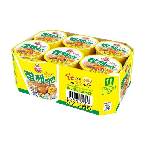 [KOREA RAMEN] ごまラーメンカップラーメン 65g x 6p 韓国カップラーメン