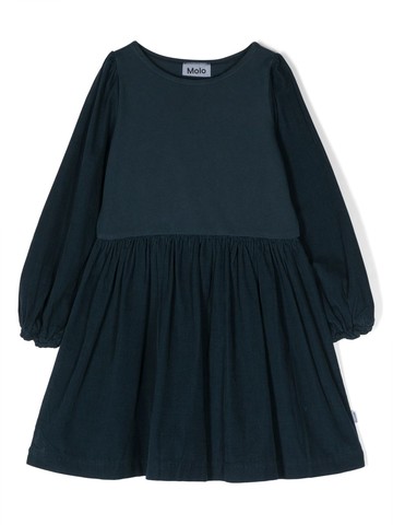 Molo - Caro long-sleeve dress - kids - Organic Cotton - 122-128 - Blue