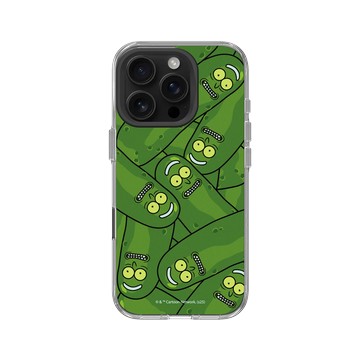 iPhone 16 Pro Clear Case（相機按鈕） 透明 - 瑞克和莫蒂 Rick and Morty - 罐子裡的泡菜瑞克
