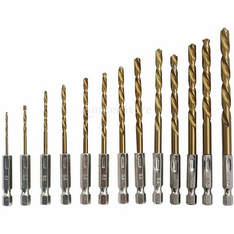 ストレートシャンク ツイストドリル 高速鋼 耐久 六角形 シャンク 1 5 6 5mm 13個 通販 Lineポイント最大0 5 Get Lineショッピング