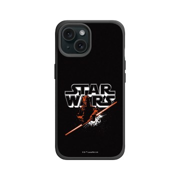 iPhone 15 SolidX 黑 - 迪士尼-星際大戰 Star Wars - 達斯魔-星際大戰Logo