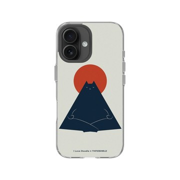 iPhone 16 Clear 透明 - ilovedoodle (Lim Heng Swee) - Cat Landscape - Meditation 貓咪冥想