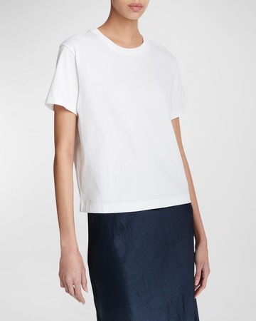 Short-Sleeve Pima Cotton Crewneck T-Shirt