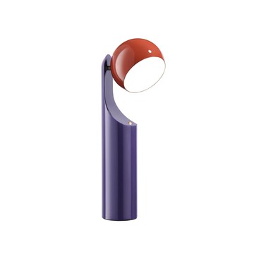 FINE LUMENS MONO攜帶式閱讀燈｜鏽紅色午夜紫
