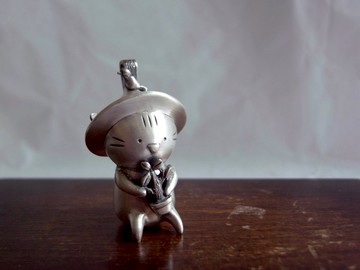 一起來種樹吧 ‧ 貓 | 純銀項鍊墜子 公仔 | 手工限量 附蠟繩