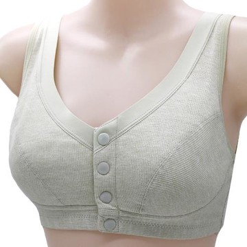 夏天透氣薄款吸汗 前扣胸罩50歲媽媽穿的內衣中年婦女60中老年人