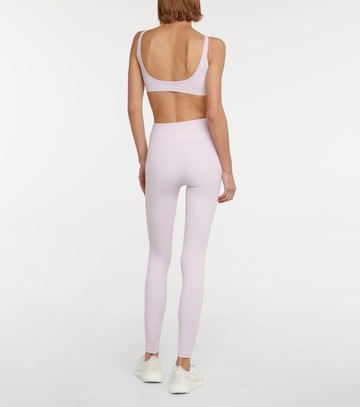 Adam Selman Sport High-rise ribbed leggings