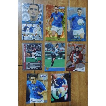 足球球星卡 帕尼尼意大利 ac米蘭 尤文 菲利普 英札吉 因扎吉專集