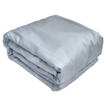 A-nice 雅妮詩 60s 天絲緹花雙人床包被套 100%萊賽爾纖維  雙人  天藍色  被套 + 床墊套 + 枕套組