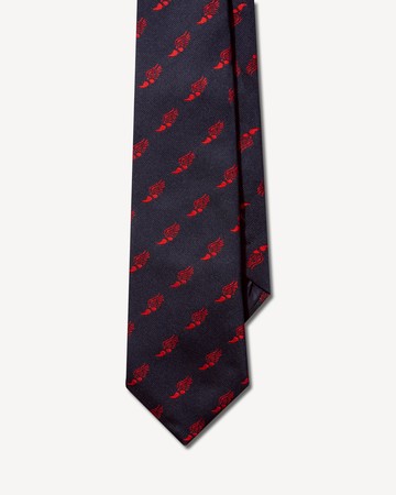 Noah Winged Foot Necktie Navy
