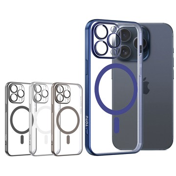 TOTU iPhone15ProMax /i15 Pro Max 6.7吋 磁吸手機殼防摔殼保護殼一體式鏡頭貼 柔簡精裝 拓途