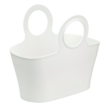 inomata 手提置物籃  白色  1個  5L