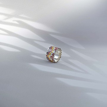 【彩虹】heartwarming enamel ring-暖心琺瑯戒指