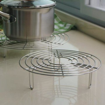 多用304不銹鋼蒸架 18/10蒸格蒸籠瀝油架鍋墊 隔熱架 廚房小工具