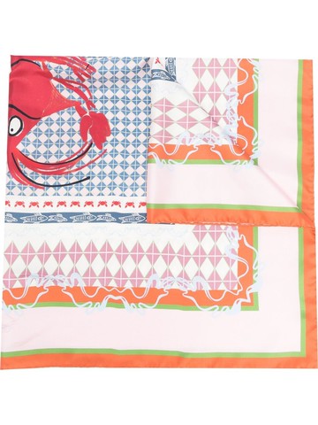 Gunia Project - Crawfish silk scarf - women - Silk - One Size - Neutrals
