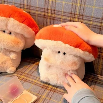 蘑菇禿禿tutu療癒公仔 超軟毛絨解壓玩具 辦公室擺飾 生日禮物 女生送禮