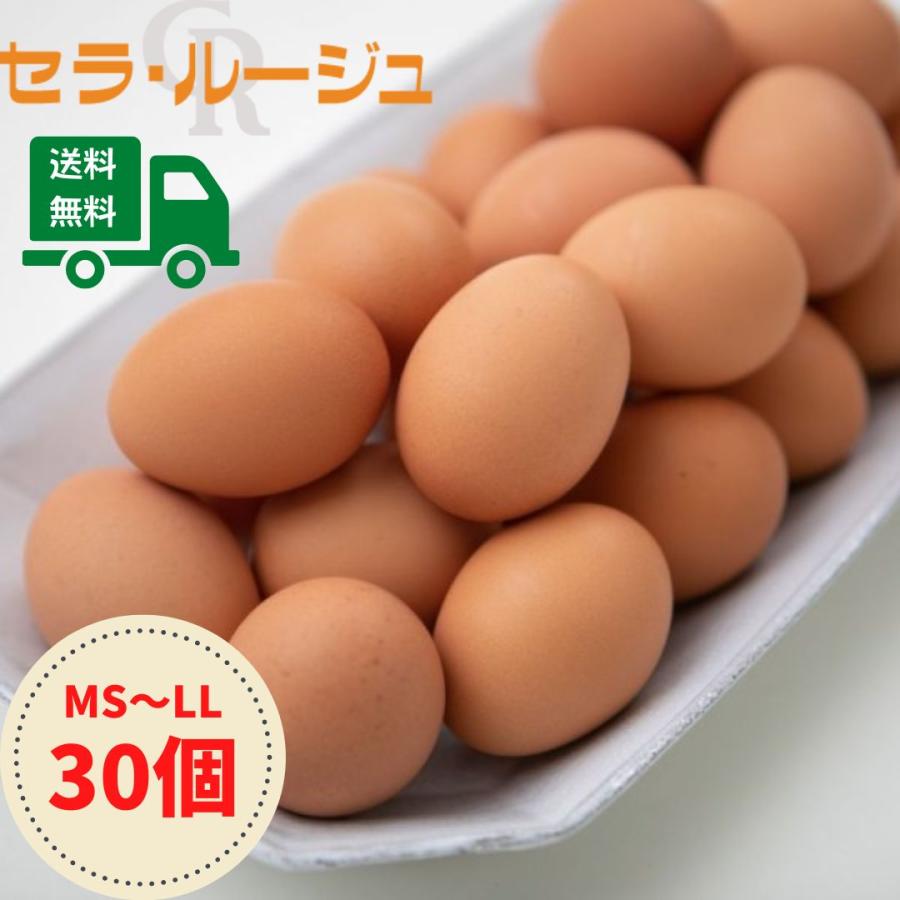 こだわり家族のこだわり卵 30個入り セラ・ルージュ お取り寄せ グルメ 美味しい 送料無料