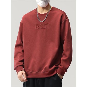 衛衣男士2025新款美式重磅情侶裝秋季春秋款男裝上衣圓領長袖套頭