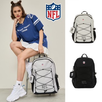 NFL 後背包 黑 灰 抽繩 大容量 運動 休閒 包包 2425174111 2425174120