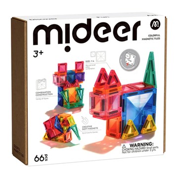 mideer 彩窗磁力片 mini磁力片組合裝  混和顏色  1套