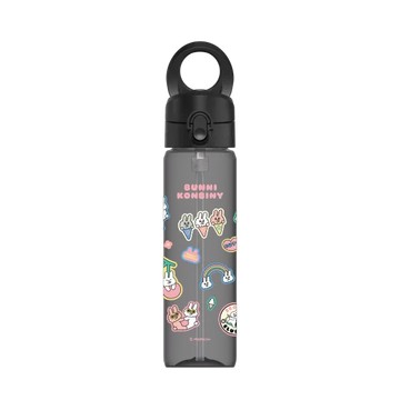 磁吸水壺 AquaStand Tritan 800cc - 附吸管 黑 - Bunni Konbiny - Bunni Konbiny 朋友幸福時刻