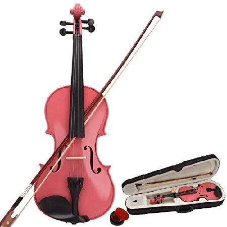 New Acoustic Violin Case Bow Rosin Pink