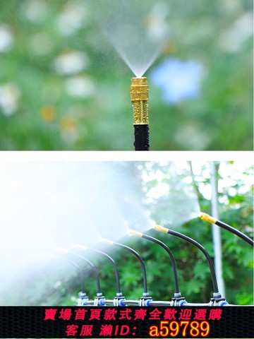 【廠家直銷 可打統編】水泵萬向噴頭自動澆水器降溫設備噴水霧化噴淋系統澆花噴灌噴霧器