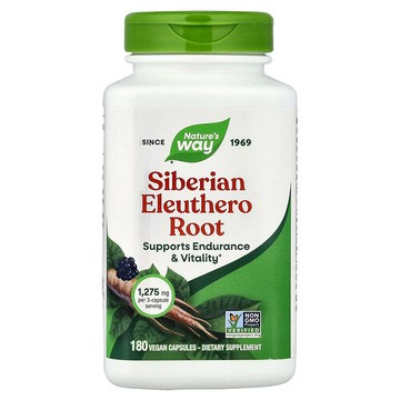 Nature's Way, 刺五加根，180 粒全素膠囊（每粒膠囊 425 毫克）