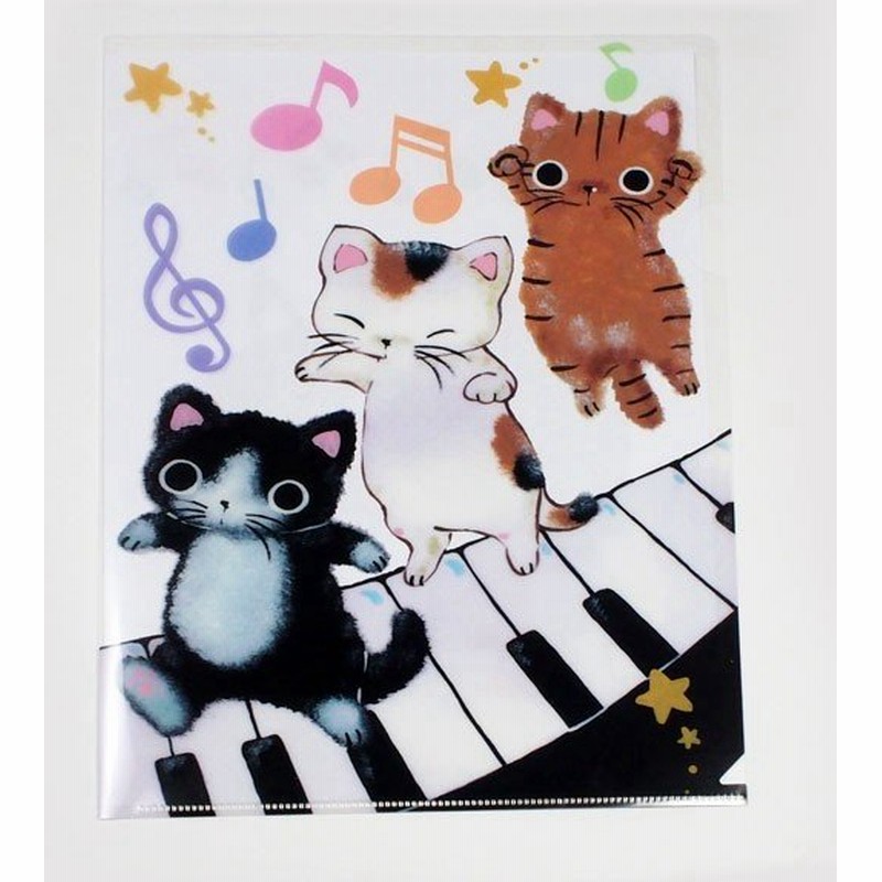 やまねこさん イラスト クリアファイル ピアノと音符 やまねみえこ 猫のクリアファイル 猫グッズ 猫雑貨 猫 ねこ ネコ 通販 Lineポイント最大0 5 Get Lineショッピング