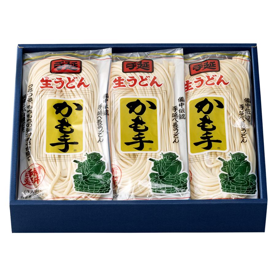 化粧箱　300g×6袋　内祝　贈答用　うどん　手延べうどん　ギフト　かも手　お供え　グルメ　法事　粗供養　手延べ生うどん　のし　プレゼント　歳暮　LINEショッピング　かも川　贈り物