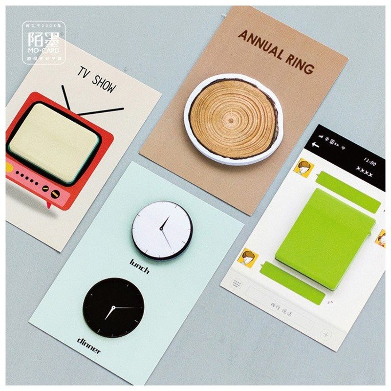 ふせん 付箋 30枚セット メモ メッセージ 伝言 おしゃれ ユニーク クリエイティブ 時計 年輪 木 Tv ノート 手紙 レター 手帳 文房具 デス 通販 Lineポイント最大0 5 Get Lineショッピング