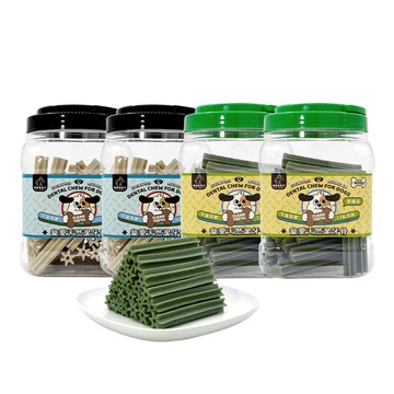 潔牙骨 2入組【寵愛惡勢力】寵愛天然潔牙骨(600g) 牛奶/葉綠素 毛孩零食 寵物零食 狗零食 牙齒保健 口氣清新