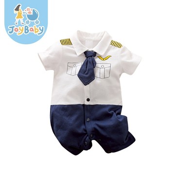 JOYBABY 包屁衣 嬰兒純棉短袖裝 連身衣 童裝 機長款