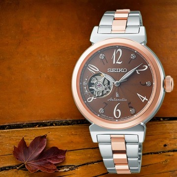 SEIKO 精工 LUKIA 開芯鏤空機械女錶 1212購物節 送禮推薦-34.6mm (SSV062J/4R38-02N0B)_SK045