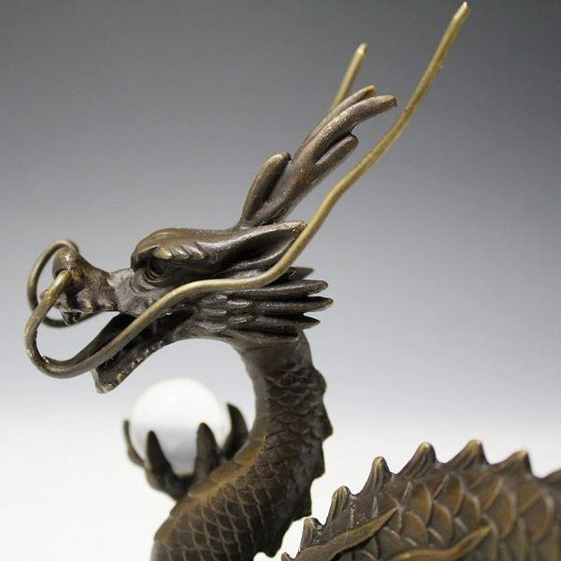 銅製 玉持ち龍 【公式通販】