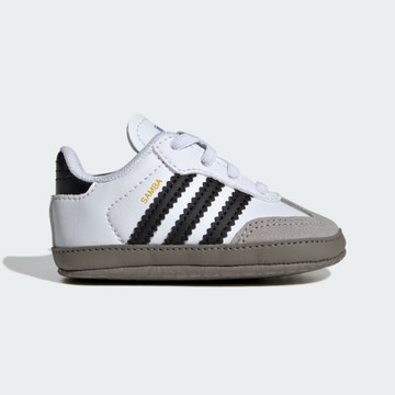 Adidas 愛迪達 Samba Crib JI2758 小童 運動休閒鞋 德訓鞋 舒適 白 黑