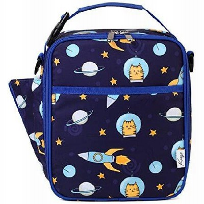 Kasqo Lunch Box Bag for Kids, Insulated Cute Lunch Bag with Shoulder strap Water Bottle Holder Mini Cooler Thermal Meal Tote Kit for Toddler Girls and