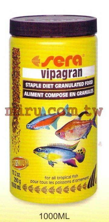 【西高地水族坊】德國Sera 增豔成長顆粒飼料 1000ml
