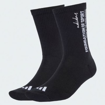 【adidas 愛迪達】 3-STRIPES 中筒襪 2 雙入 男/女 JW8029