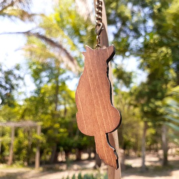 手工木作創意鑰匙圈  哈士奇 B