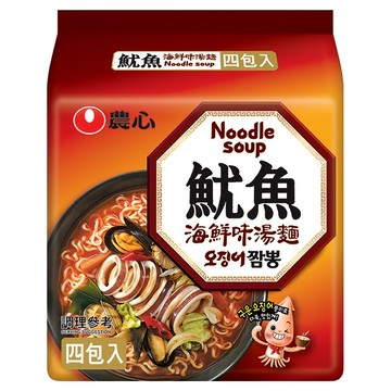 NONGSHIM 農心 魷魚海鮮味湯麵 124g  4包