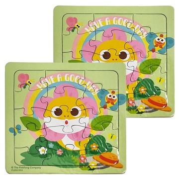 BABY SHARK 鯊魚寶寶 可愛拼圖 花園篇 台灣製造 紙製品 三歲以上適用  15片  2個