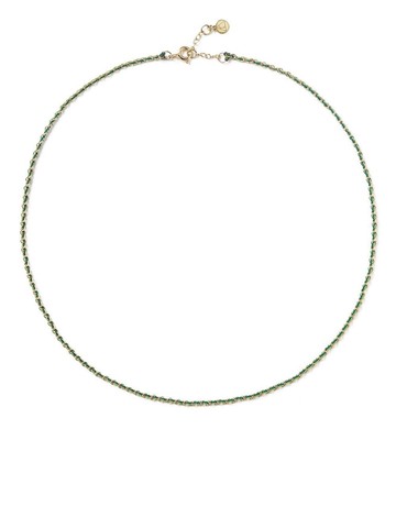 THE ALKEMISTRY - 18kt yellow gold Prosperity woven necklace - women - 18kt Yellow Gold - One Size - Green