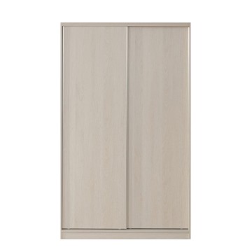 直人木業-DA奶油白榆木雙滑門衣櫃120公分