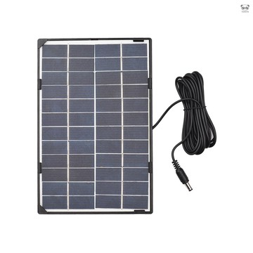 充電器 6W 12V太陽能板 戶外攝像機庭院燈太陽能充電板DC5521接口輸出 3M線長