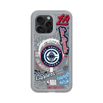 iPhone 15 Pro Max AirX 流變灰 - NBA - 塗鴉系列-洛杉磯快艇 Los Angeles Clippers - Graffiti