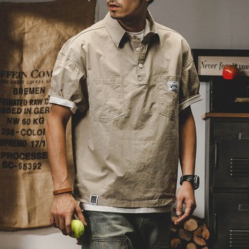 美式工裝口袋POLO衫 / OUTDOOR / 3色 / M-2XL【QTJBYCPH611】