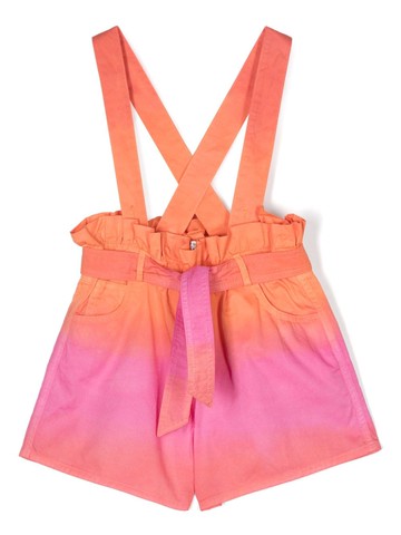 Philosophy Di Lorenzo Serafini Kids - gradient cotton dungarees - kids - Cotton/Cotton/Polyester - 14 - Orange